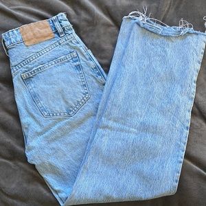 Zara High waisted denim pants